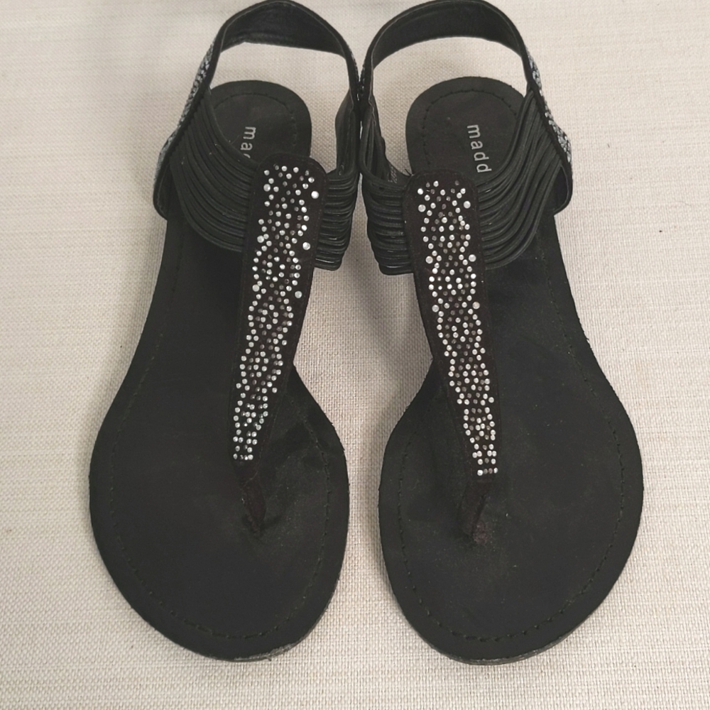 Madden Girl Teager Embellished Sandal, 7.5, EUC